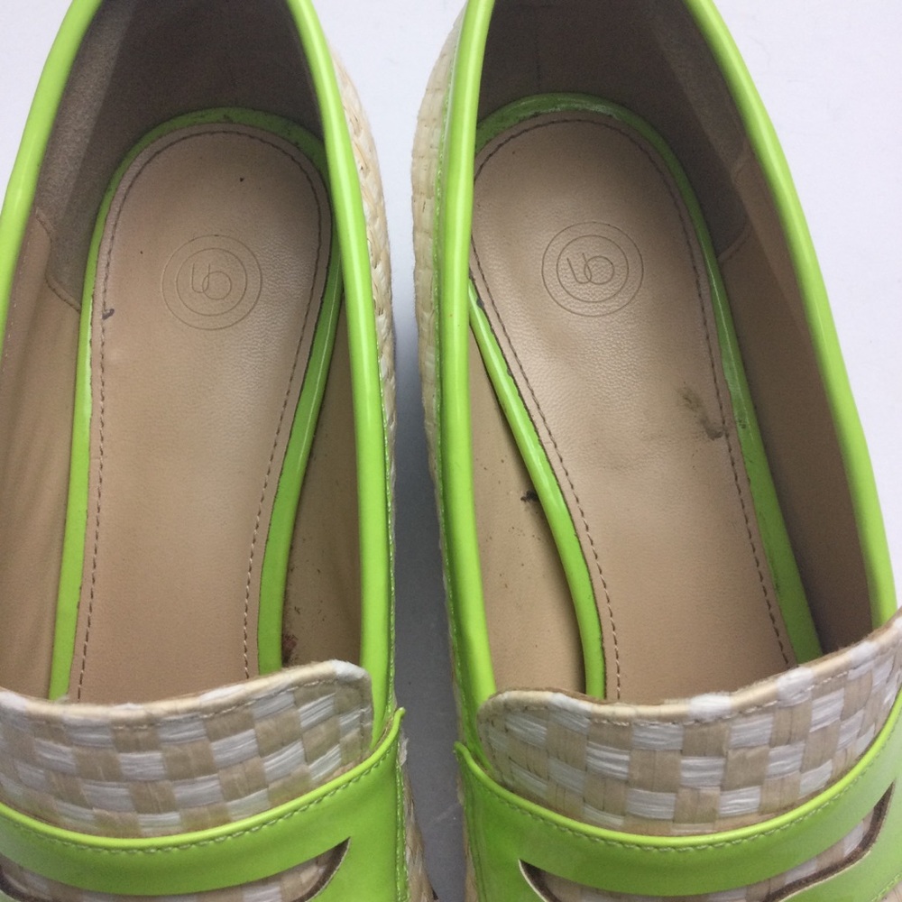 Urban Outfitters Lexi Woven Checkerboard Faux Patent Square Toe Heeled Loafers - Picture 11 of 12